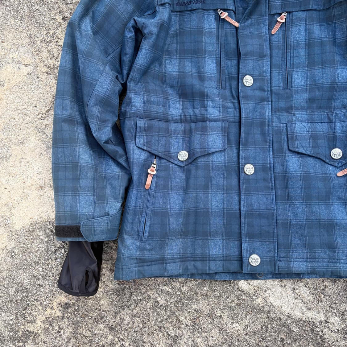 푸조 빈티지 체크 필드 자켓 M 상품이미지3