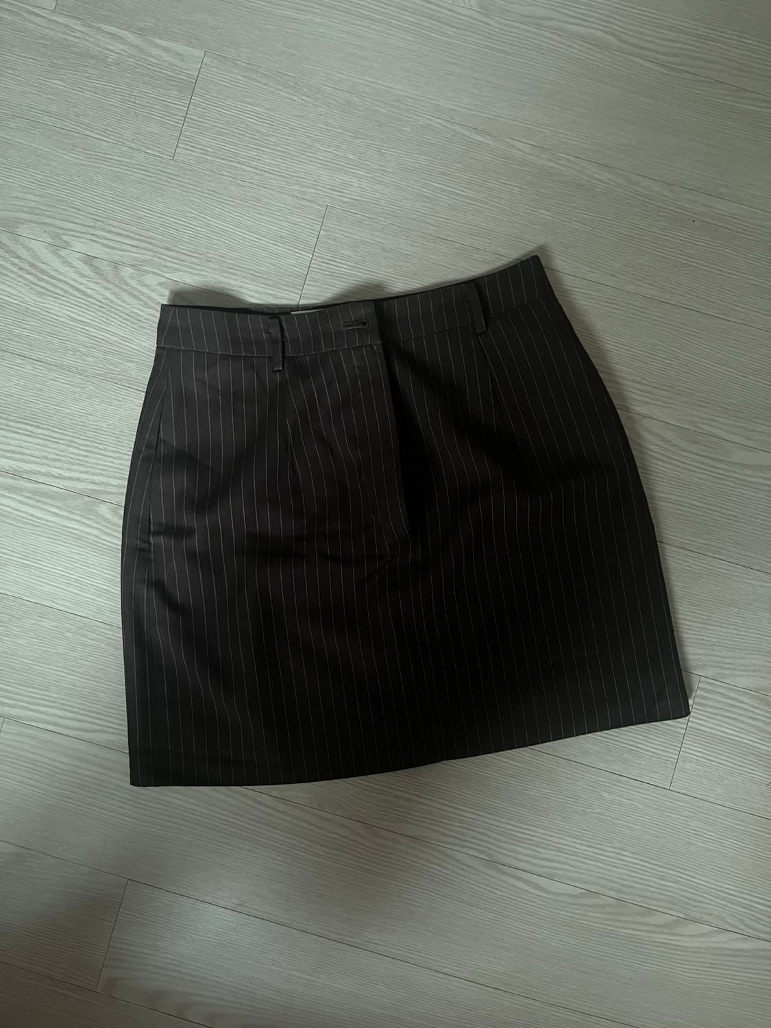 미스치프 브라운 스트라이프 미니스커트 상품이미지2