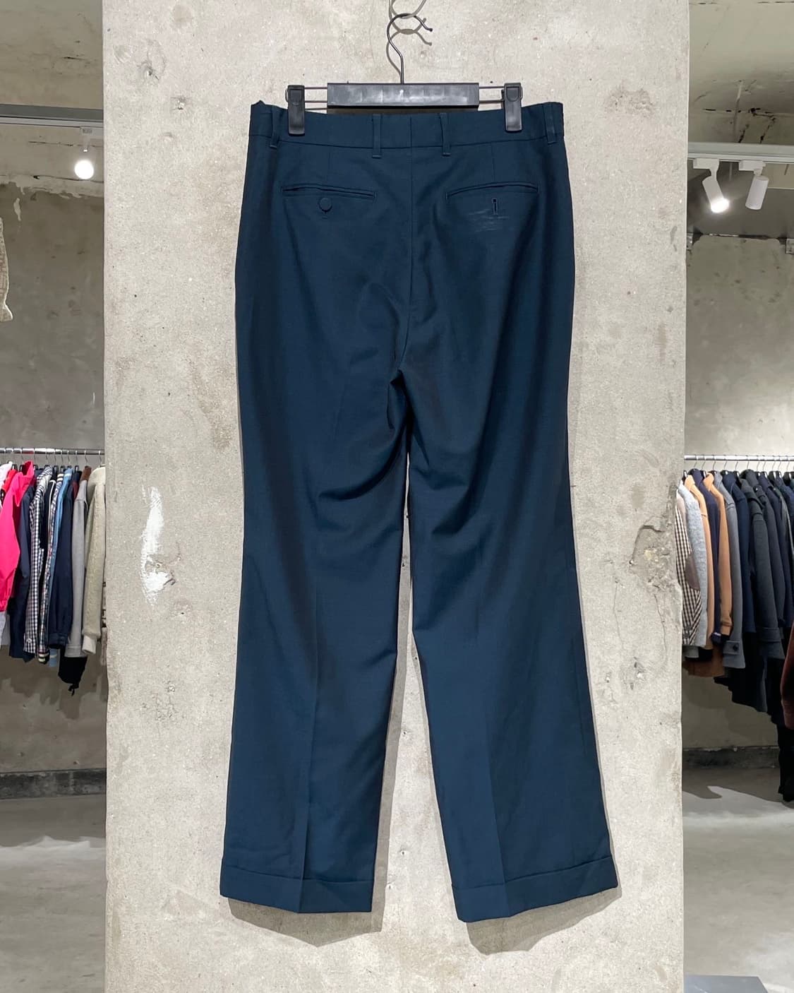 구찌 유니폼 딥 그린 폴드 햄 슬랙스 상품이미지6