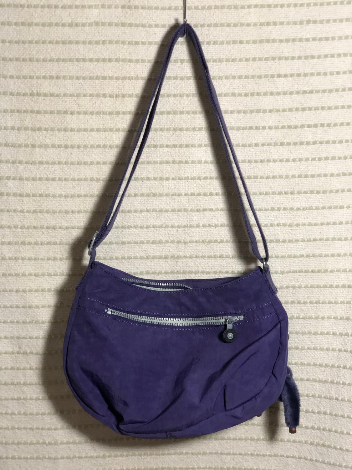 빈티지 키플링 Y2K 퍼플 미니 크로스백 숄더백 여행가방 상품이미지2