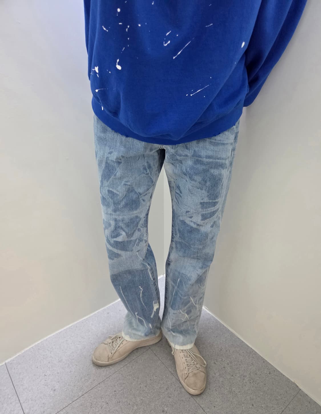 에드윈 라이트 블루 러기드 워싱 데님 팬츠 상품이미지1