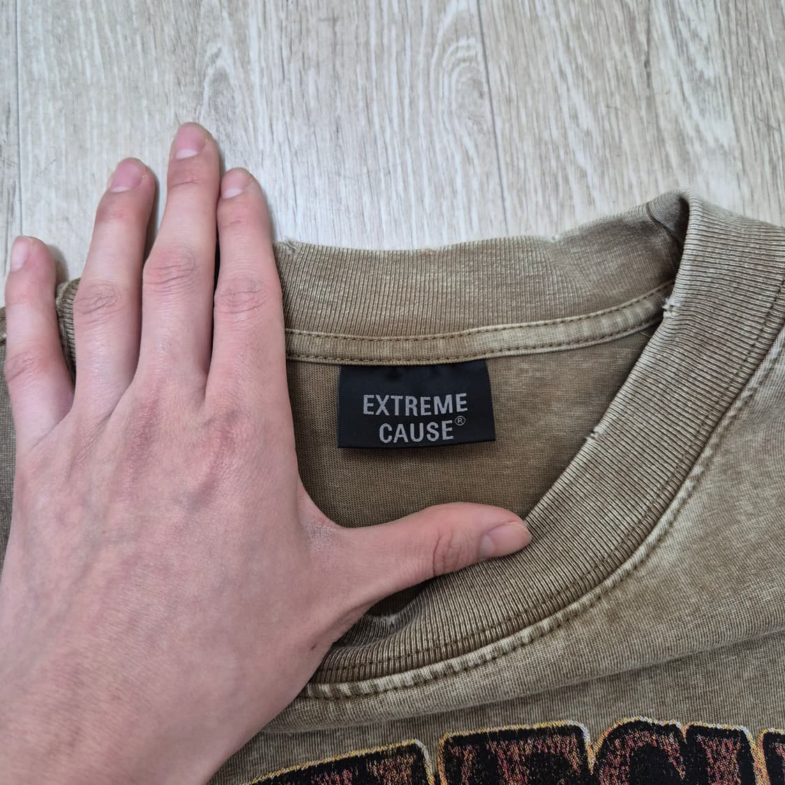 EXTREME CAUSE 워싱 아메리칸 그래픽 프린팅 반팔티셔츠 2XL 상품이미지4