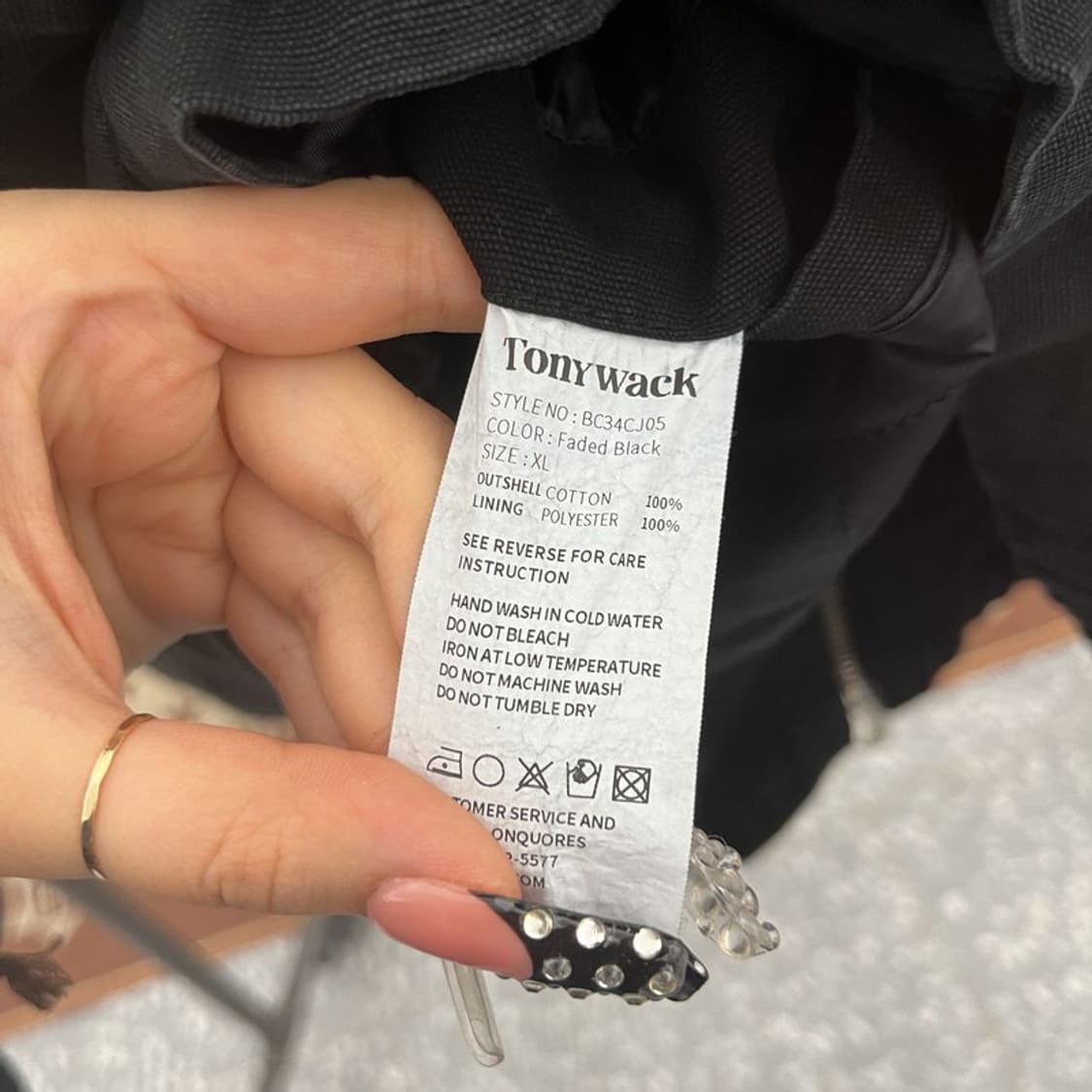 토니웩 스트릿 캐주얼 페이드 이펙트 워크 자켓 XL C10475 상품이미지6