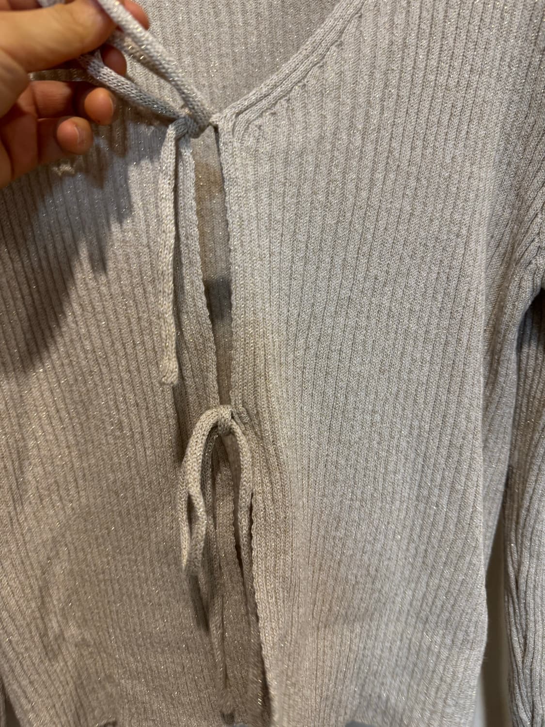 Astier 아스띠에 리본 가디건 상품이미지7