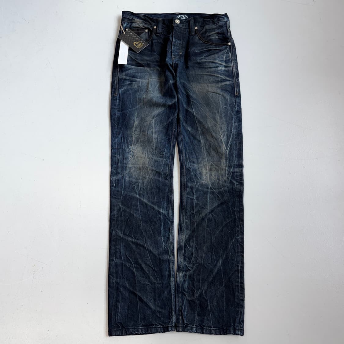 *새상품* 에비수 새깅 워싱 자수 데님팬츠 상품이미지2