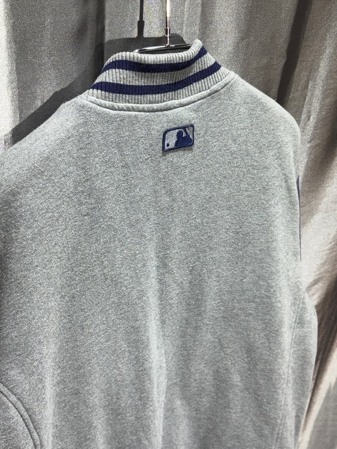 XL MLB 뉴욕양키스 빅패치 배색 코튼 바시티 상품이미지4