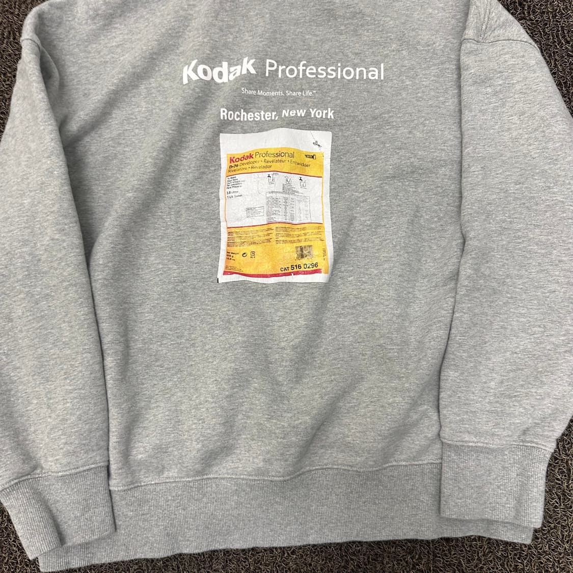 Kodak 코닥 긴팔 후드티셔츠 그레이 2XL 상품이미지8
