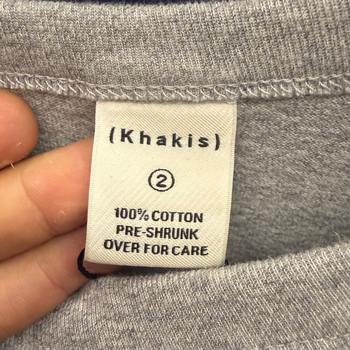 Khakis 카키스 그레이 원 포켓 반팔 티셔츠 2번 상품이미지7