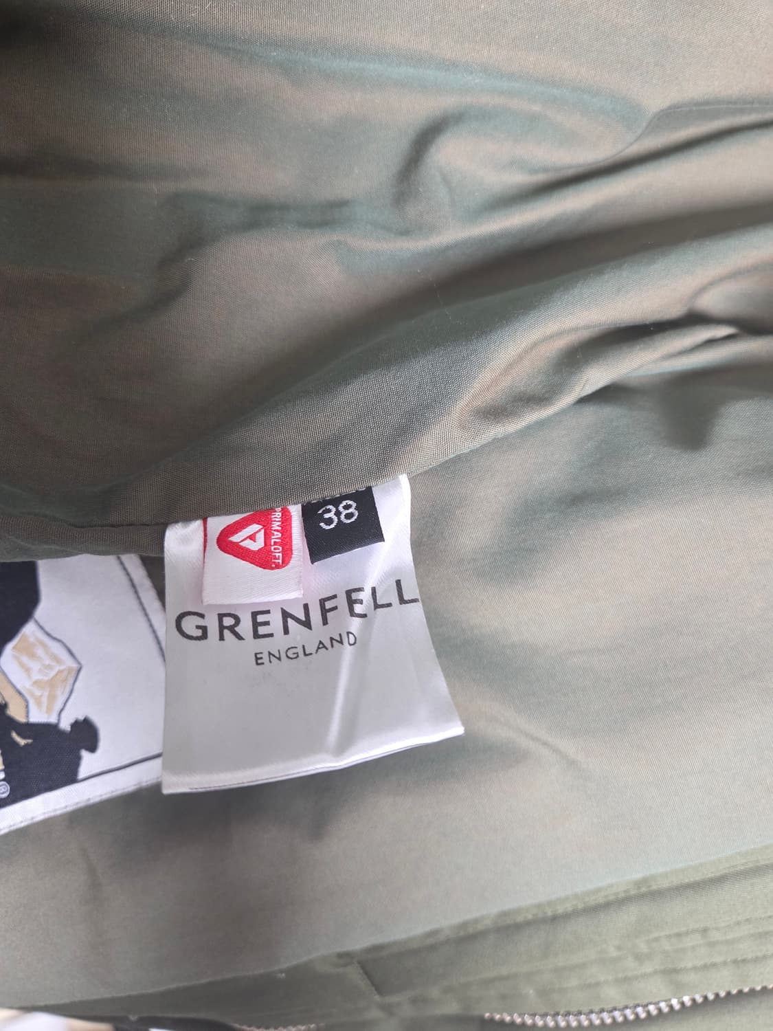 그렌펠 카키색 퍼 트리밍 후드 코트 상품이미지6