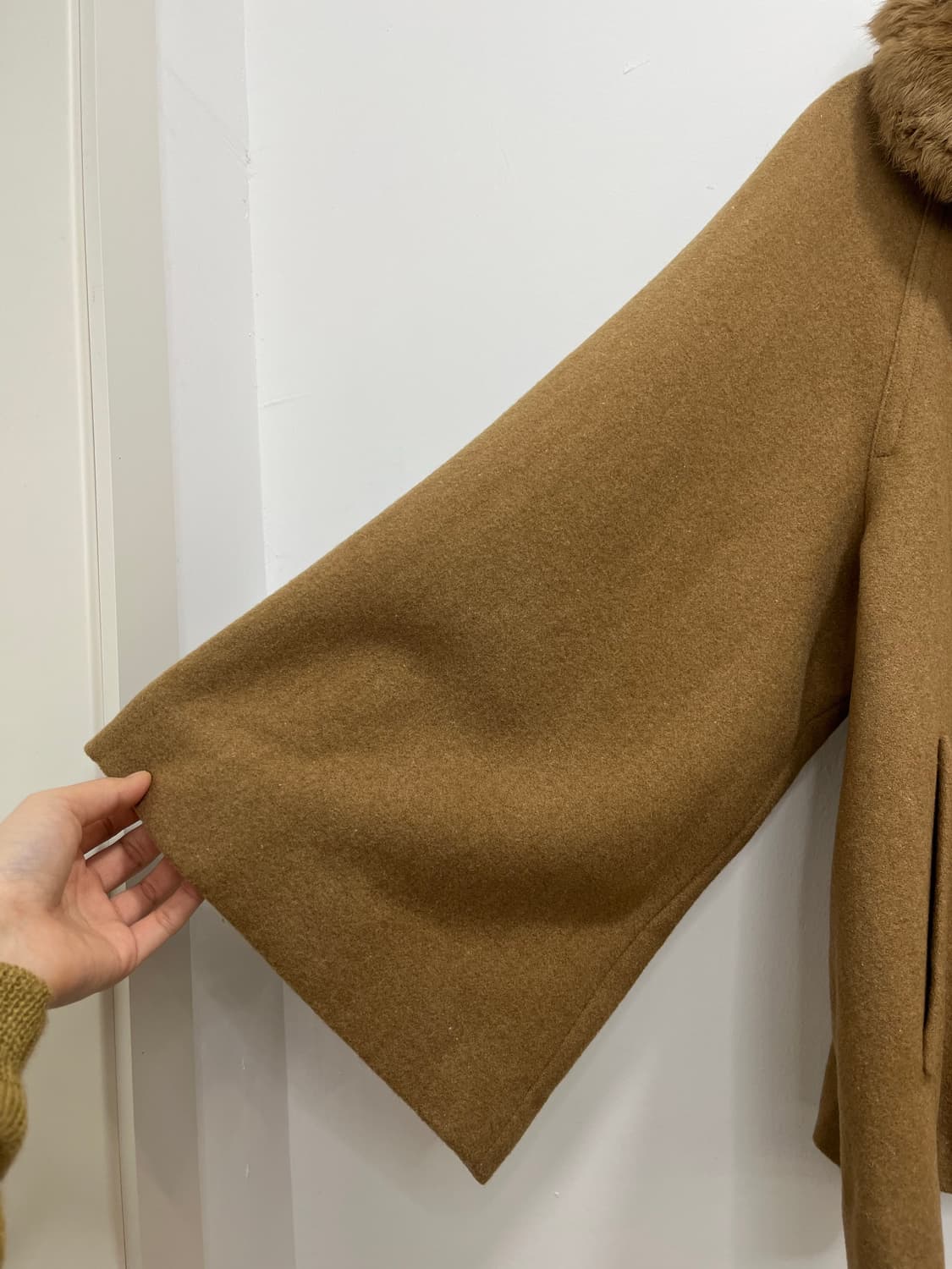 일본 빈티지 모리걸 퍼 케이프 코트 상품이미지7