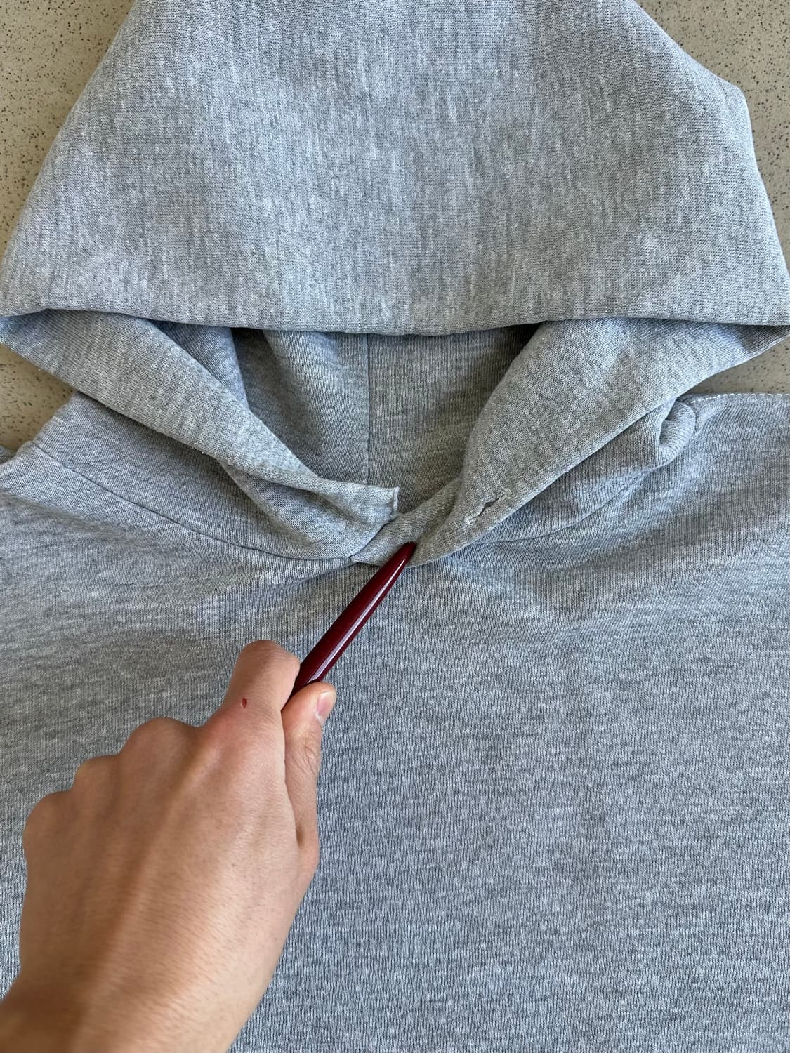 90s 빈티지 러셀 후드 그레이 XXL 상품이미지5