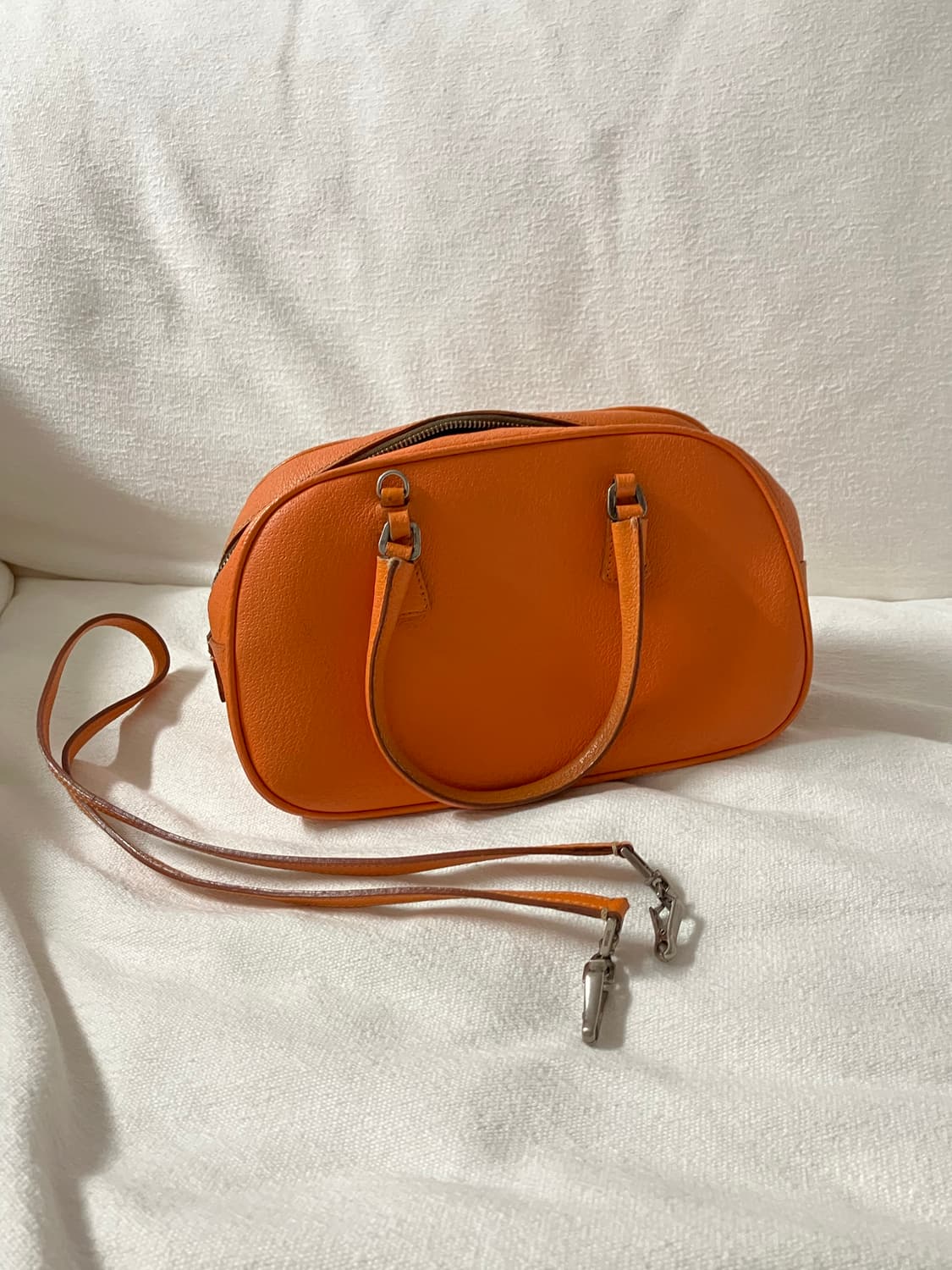 프라다 볼링백 토트백 오렌지 상품이미지7