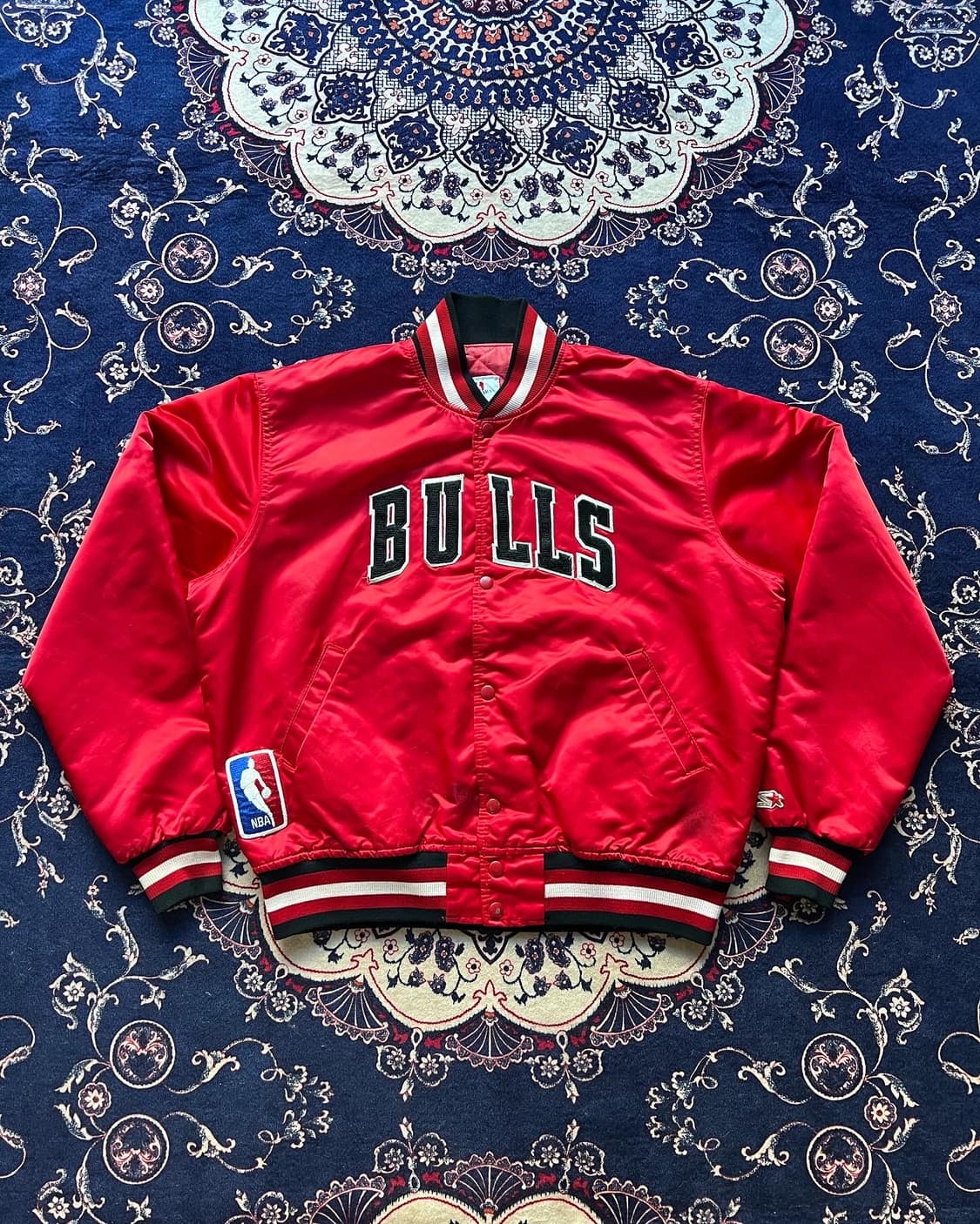 80s 스타터 시카고 불스 사틴 자켓 상품이미지1
