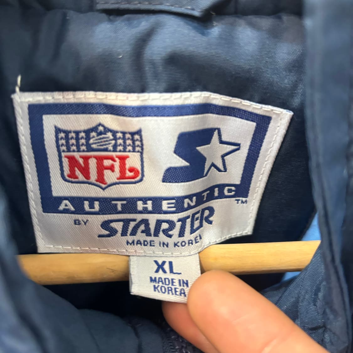 NFL X 스타터 90s 올드스쿨 테네시 타이탄스 패딩 자켓 XL 상품이미지7