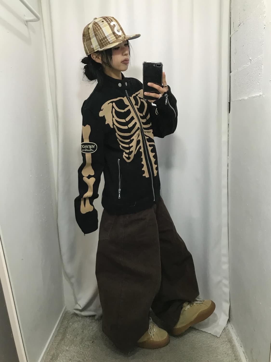 Vanson Skeleton Bone Cotton Rider JK 상품이미지5