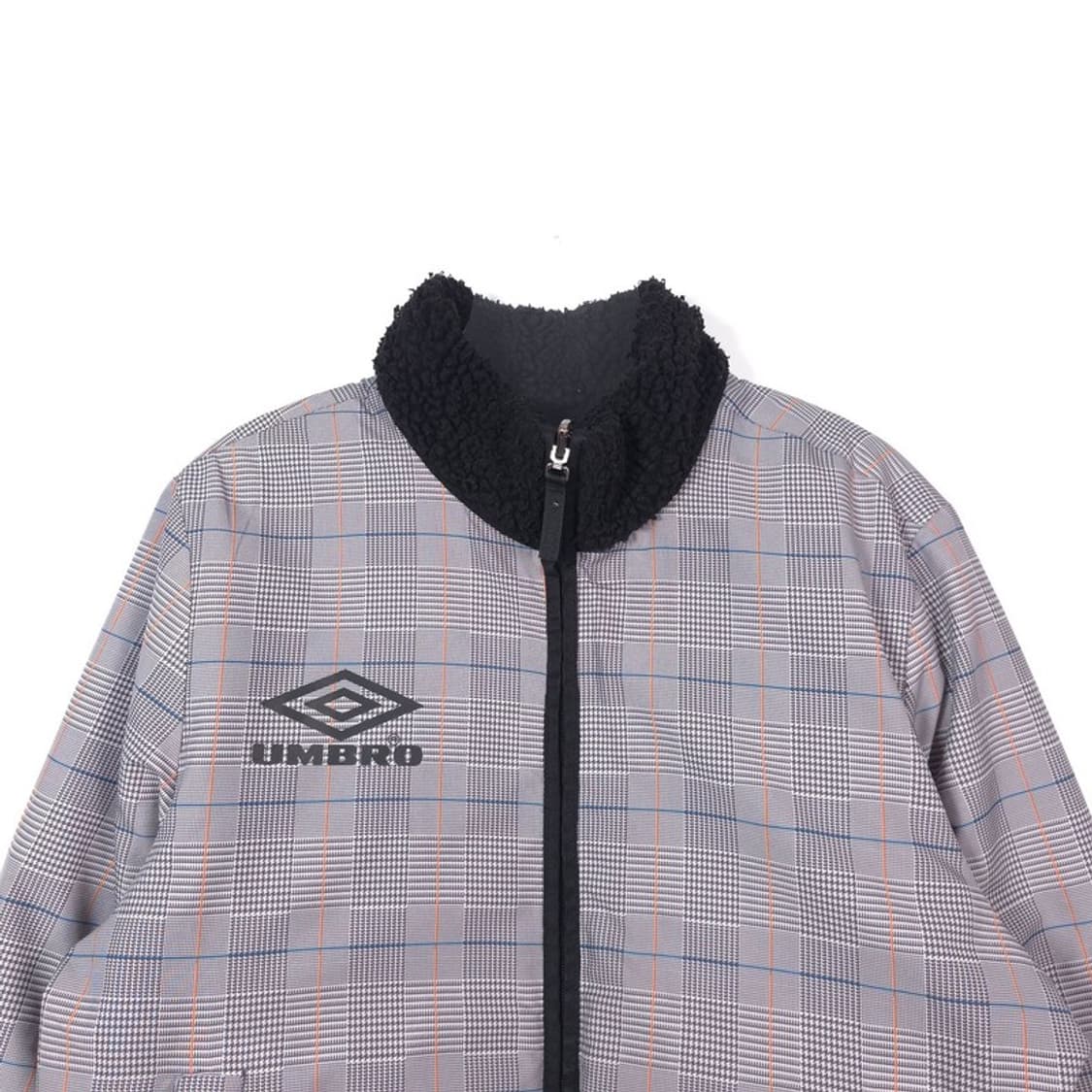 엄브로 리버시블 체크 양털 후리스 자켓 M 상품이미지3