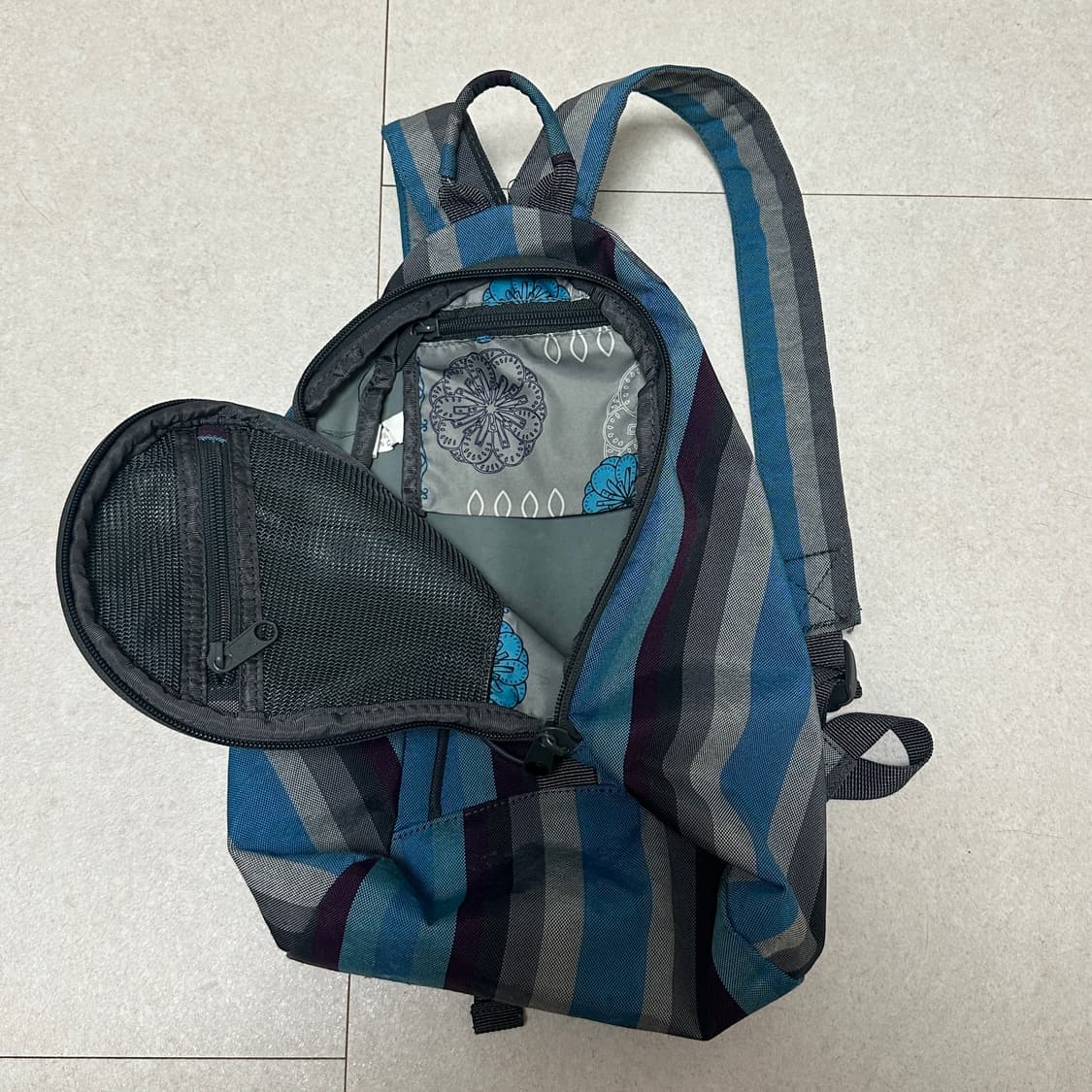 Dakine 블루 스트라이프  미니 백팩 상품이미지6