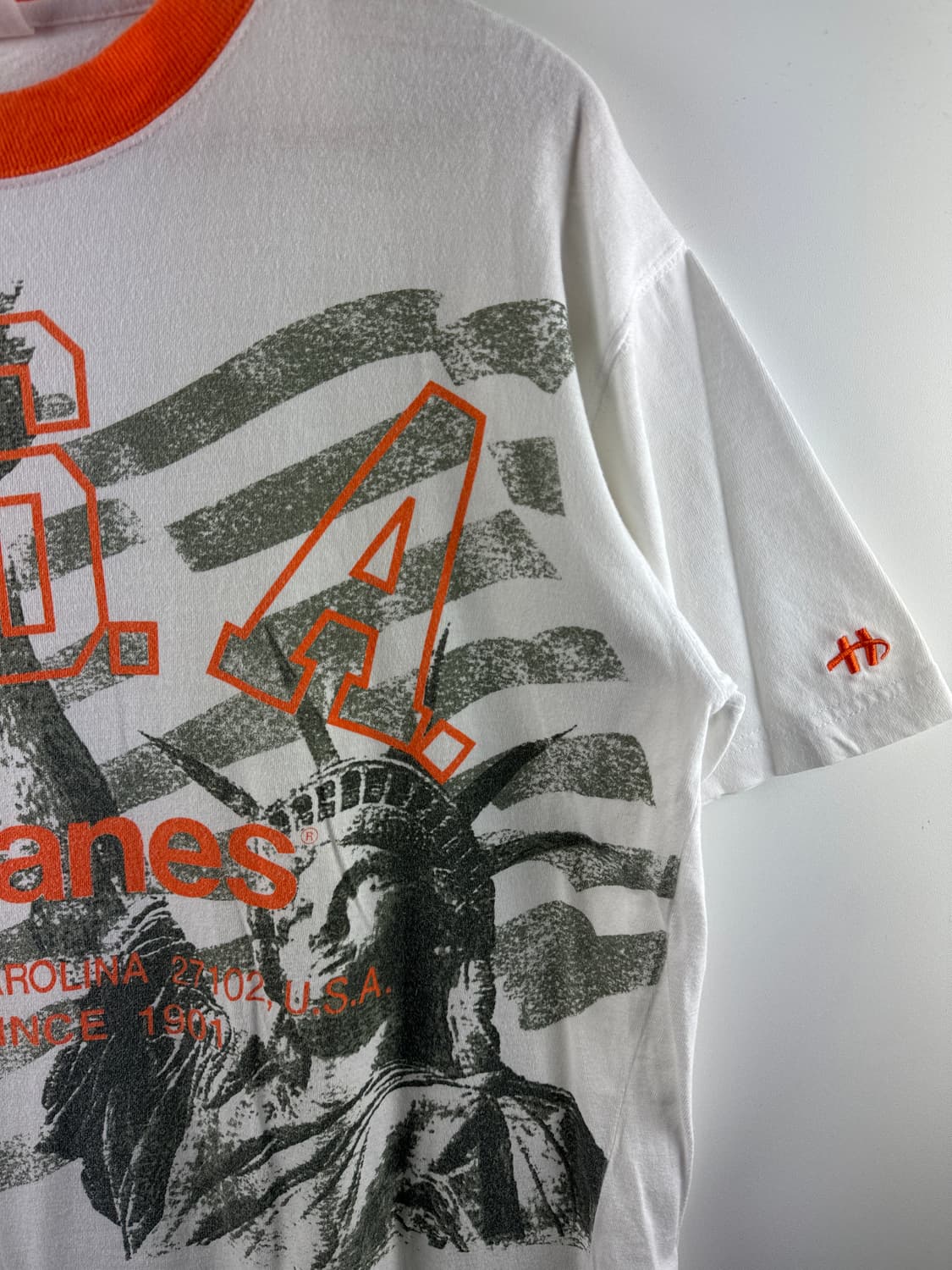 HANES 성조기 링거티셔츠2126 상품이미지3