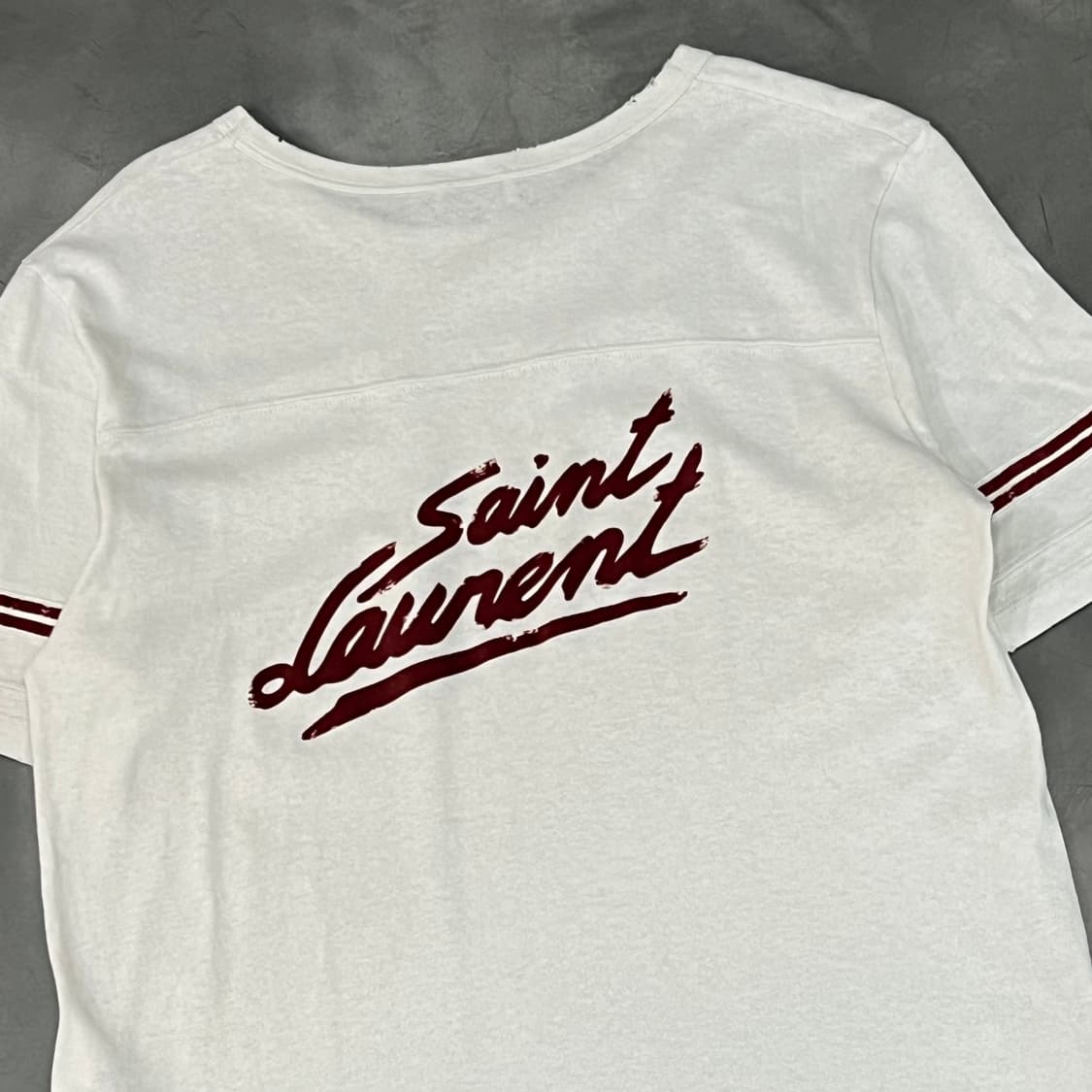  생로랑 디스트로이드 반팔티 +명품감정서 y16045 상품이미지5