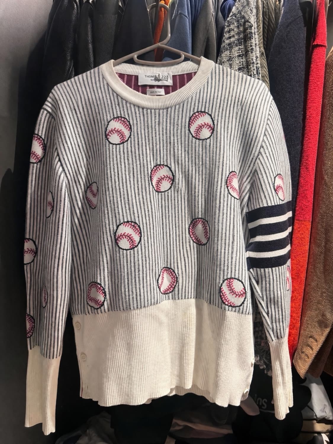 톰브라운 베이스볼 니트 상품이미지1