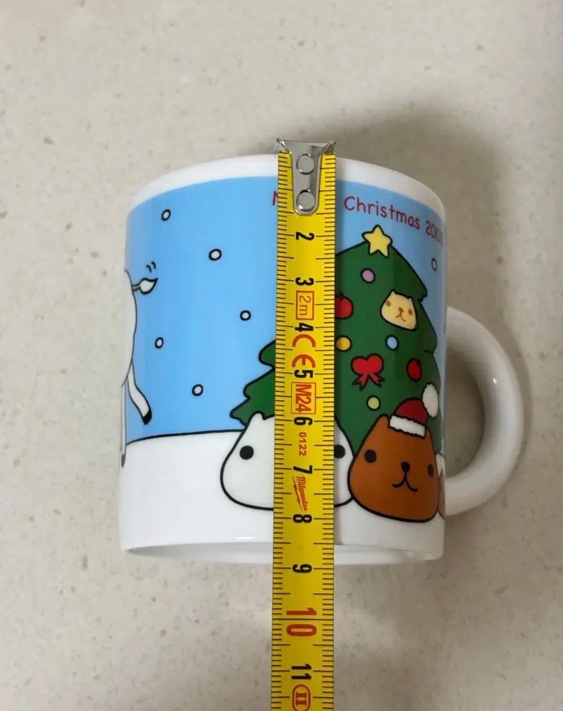 카피바라상 2008년 한정 메리 크리스마스 머그컵 고전 빈티지 식기 상품이미지8