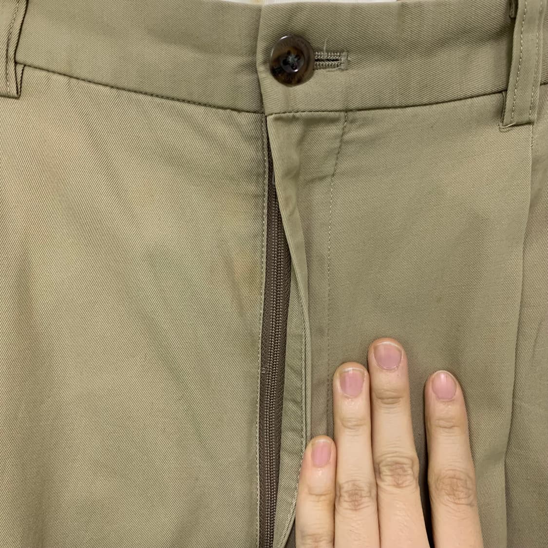 버버리 90s 빈티지 베이지 면바지 코튼팬츠 34인치 상품이미지5