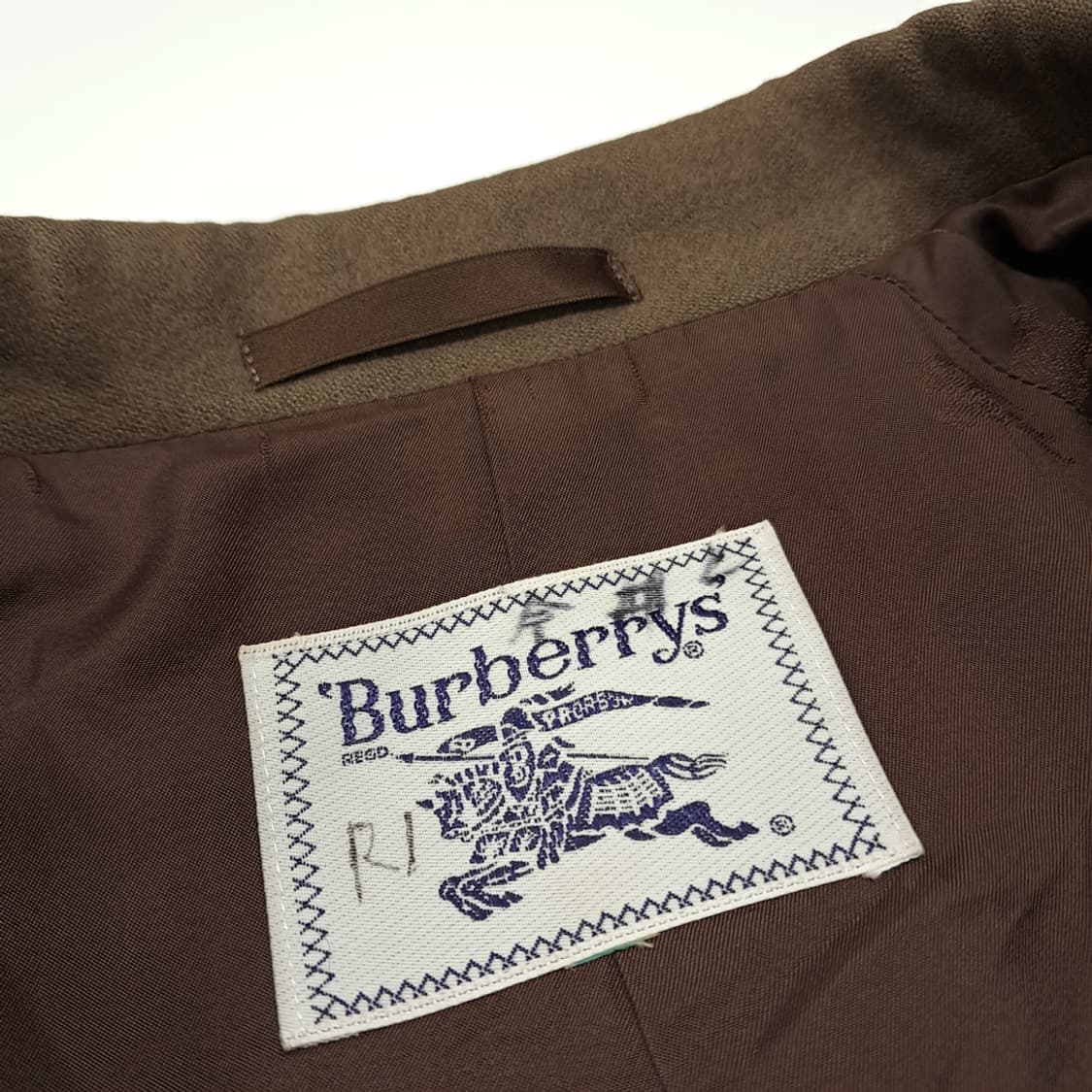 CN994W XL 버버리 빈티지브라운 오버핏 울코트 상품이미지3
