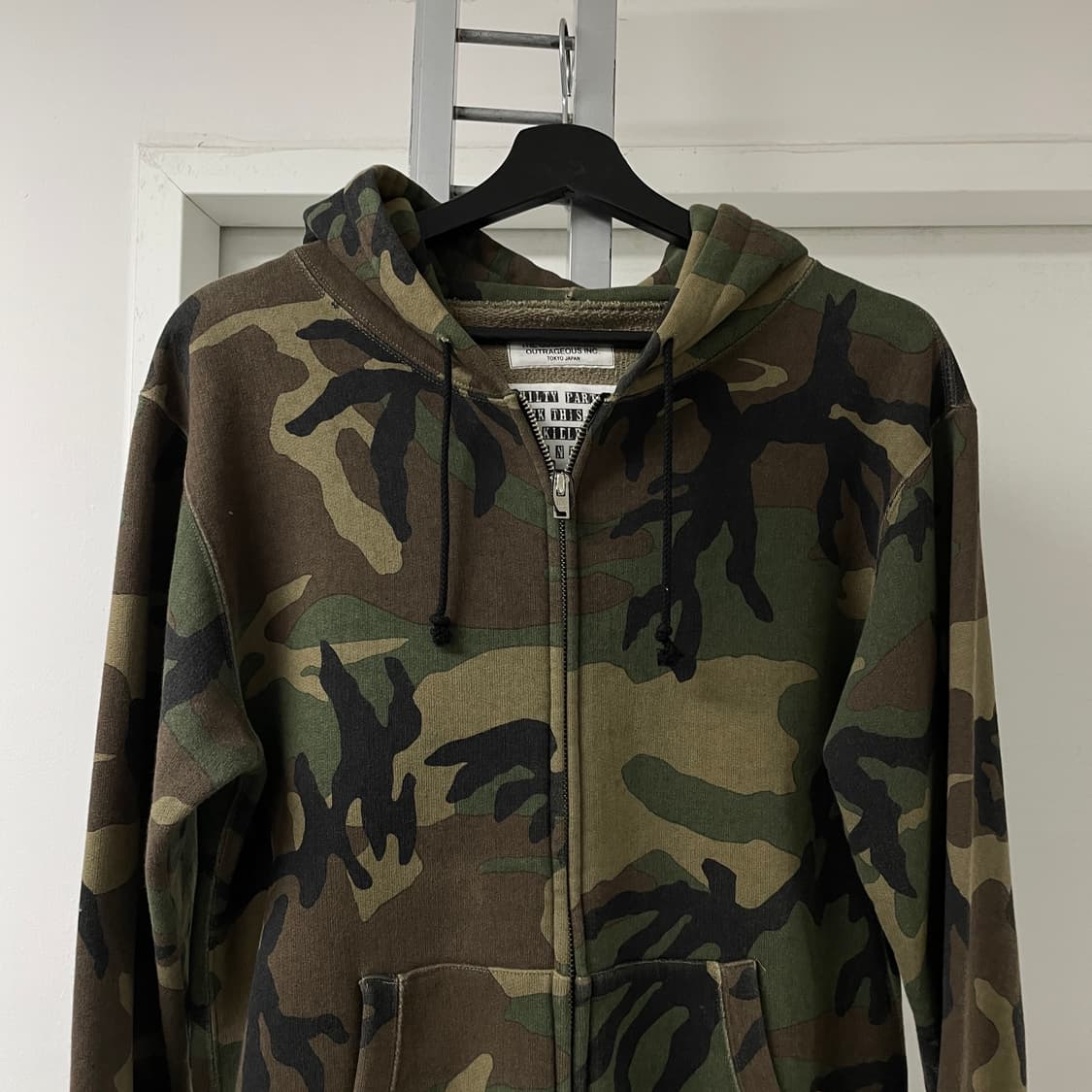 와코마리아 밀리터리 후드 집업 S 상품이미지6