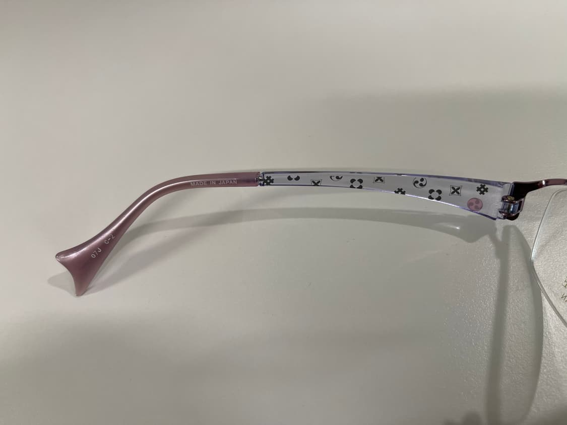 심포니 SYMPHONIE 일본 티타늄 반무테 안경 빈티지 90s 3번 상품이미지6