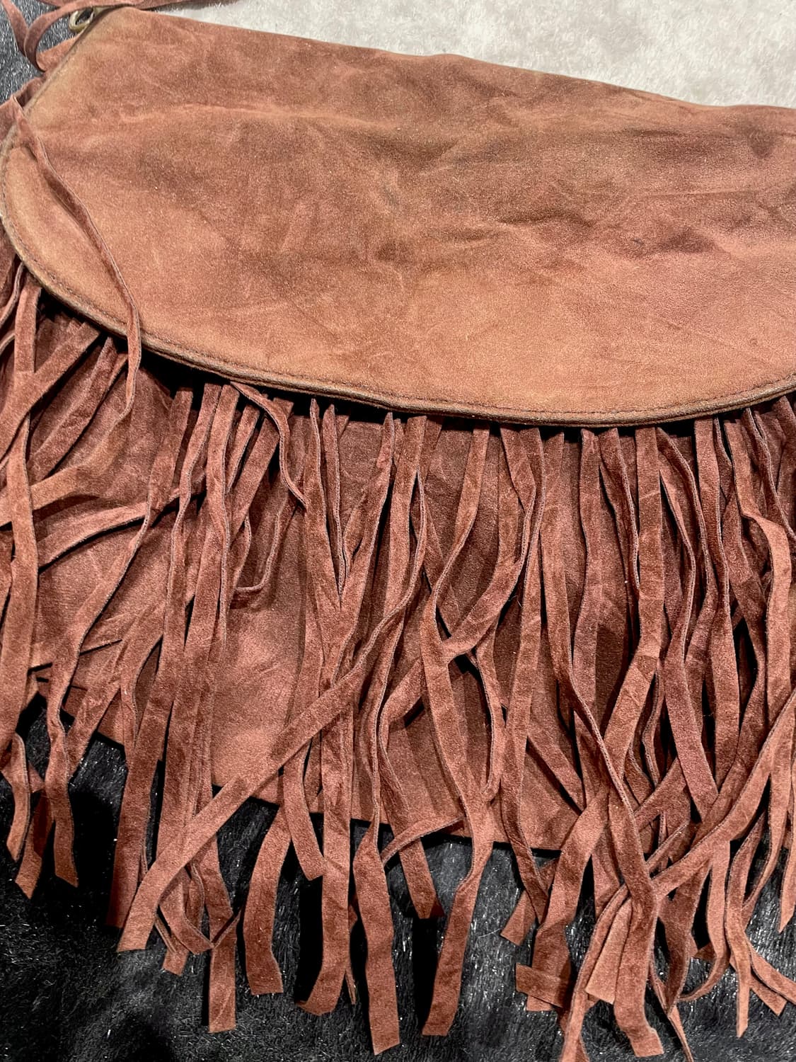 Vintage Western Suede Fringe Bag 상품이미지2