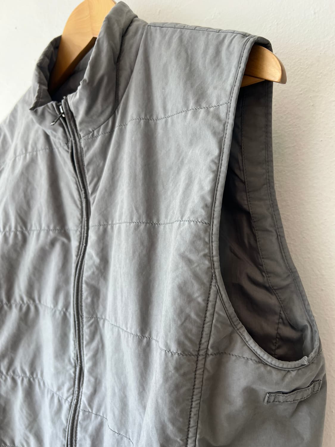 시리즈 남성 그레이 집업조끼 간절기조끼 상품이미지4