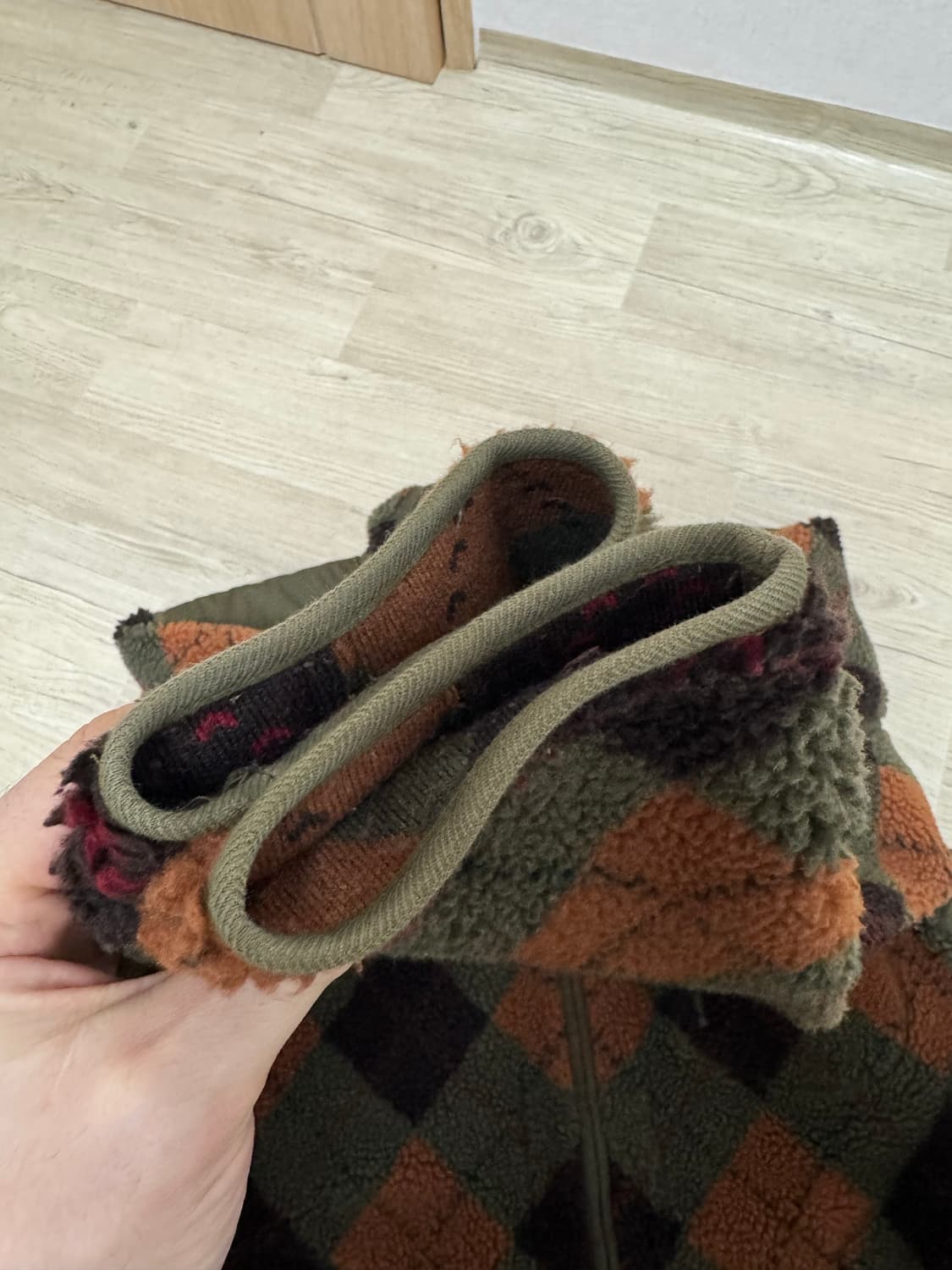 XL RRL 더블알엘 아가일 체크 플리스 후리스 상품이미지4