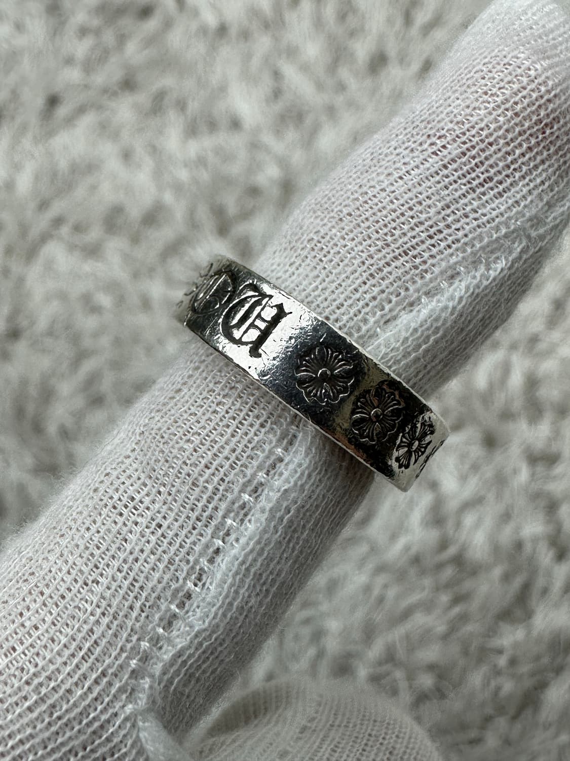 [US 5.5] 백화점판 정품 크롬하츠 퍽유링 6mm 상품이미지4