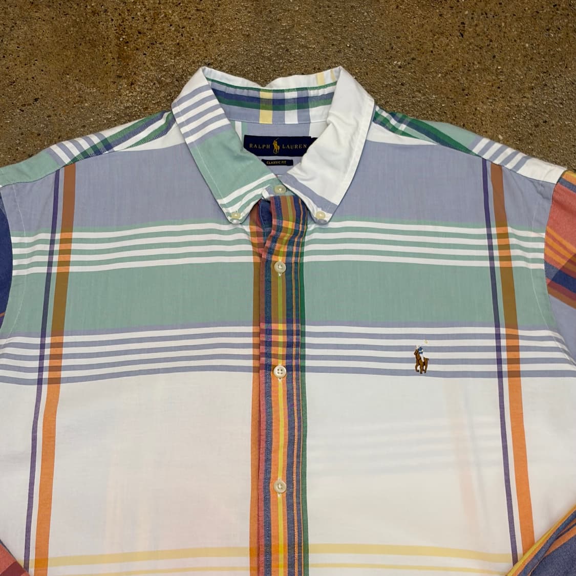 새상품급 미국 빈티지 폴로랄프로렌 긴팔 체크셔츠 상품이미지3