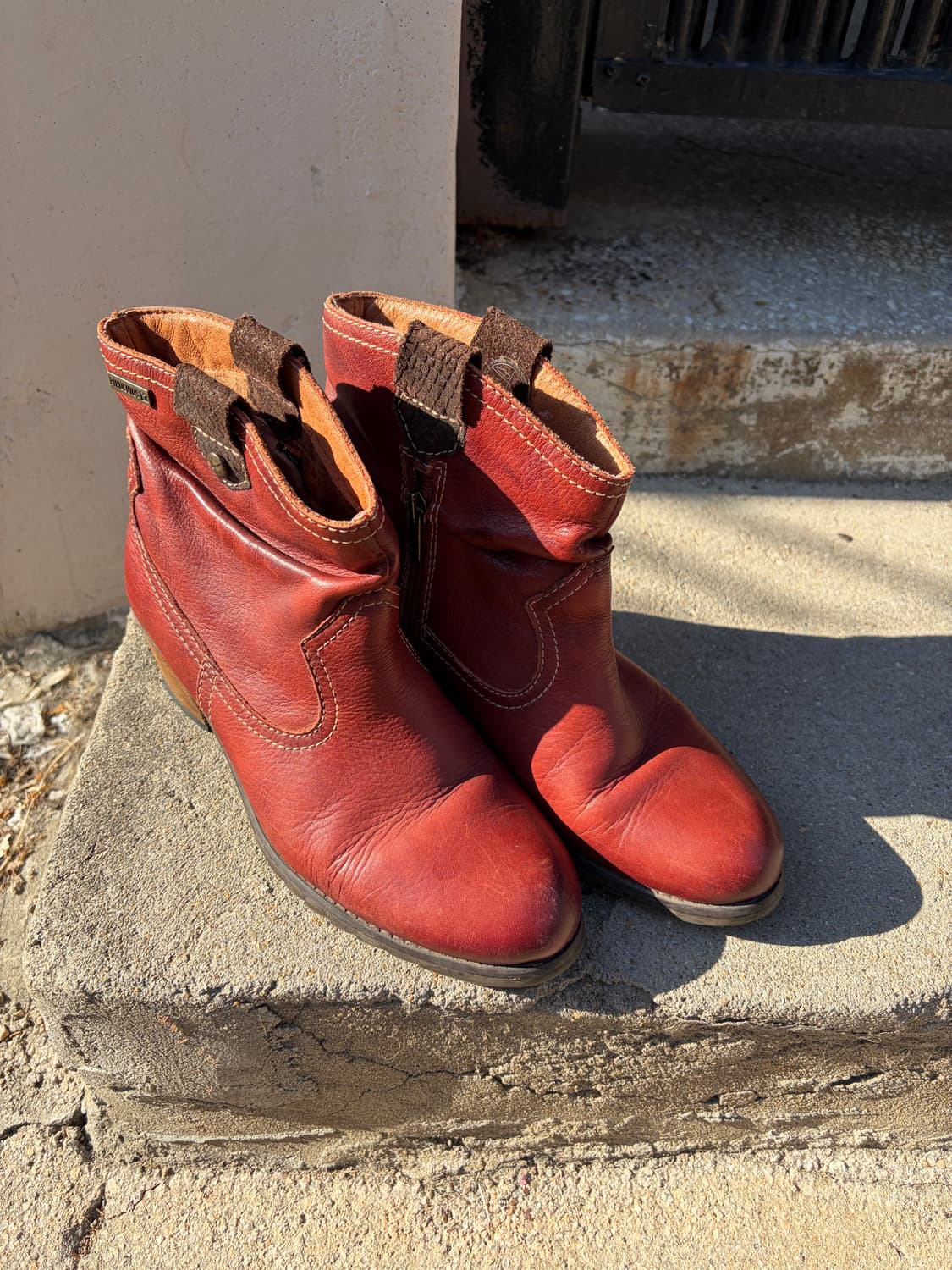 Pikolinos 레드 빈티지 힐 앵클 부츠  상품이미지2