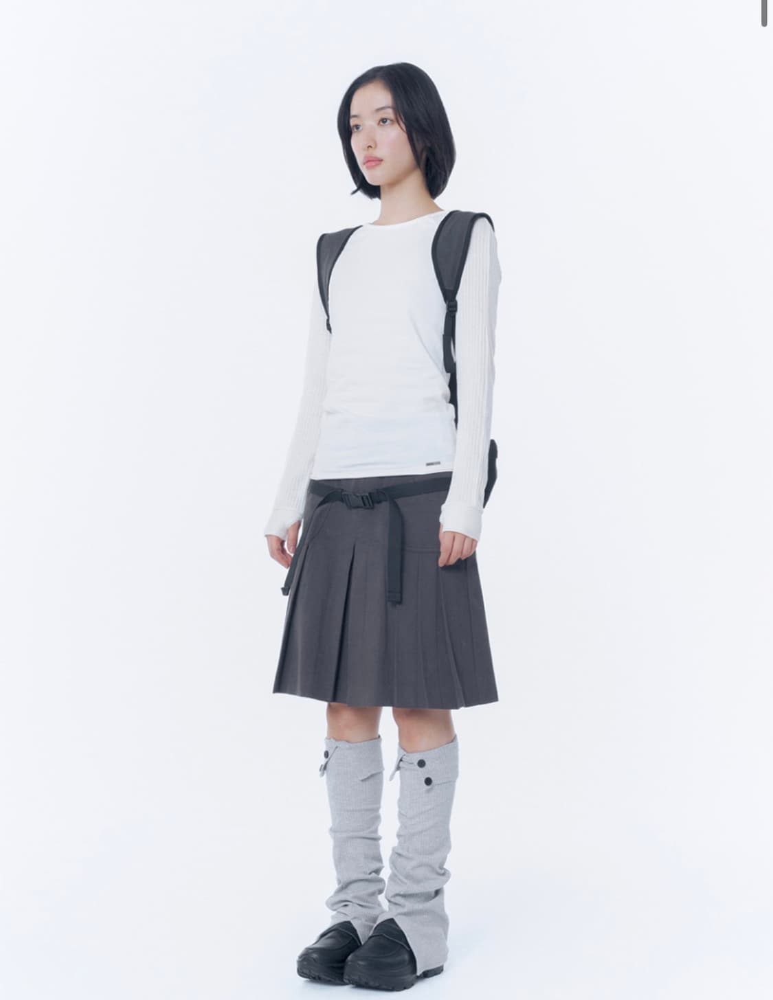 Side pocket vest backpack CHARCOAL 상품이미지2