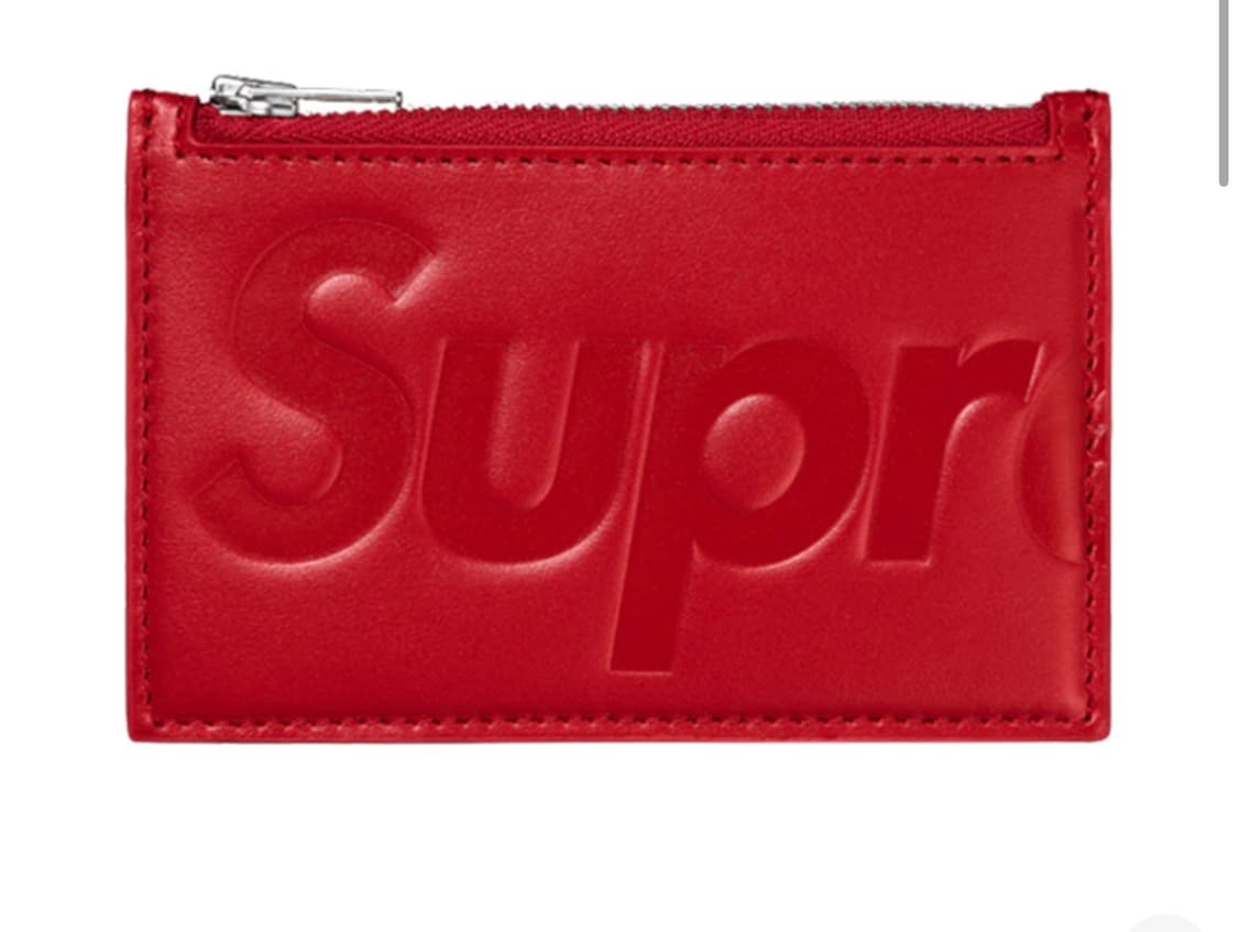 슈프림 레더 카드 지갑 상품이미지1