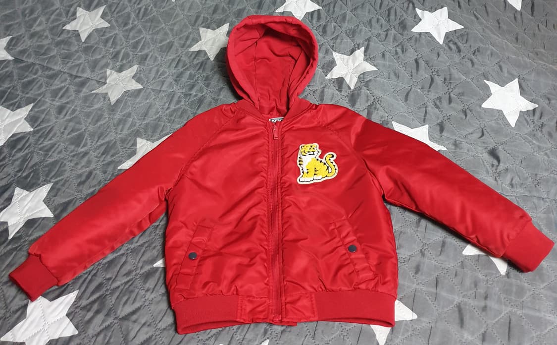 (한정판) 겐조 키즈 코토라 타이거 항공점퍼 레드 (6A-116) 상품이미지1