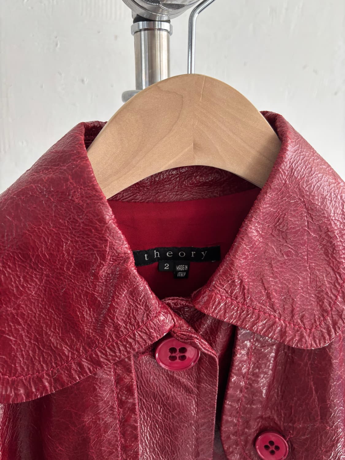 theory 띠어리 레드 양가죽 자켓  상품이미지3