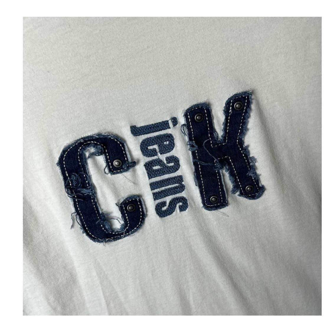[Calvin Klein] 캘빈클라인 아웃스티치 패치 반팔티셔츠 상품이미지4