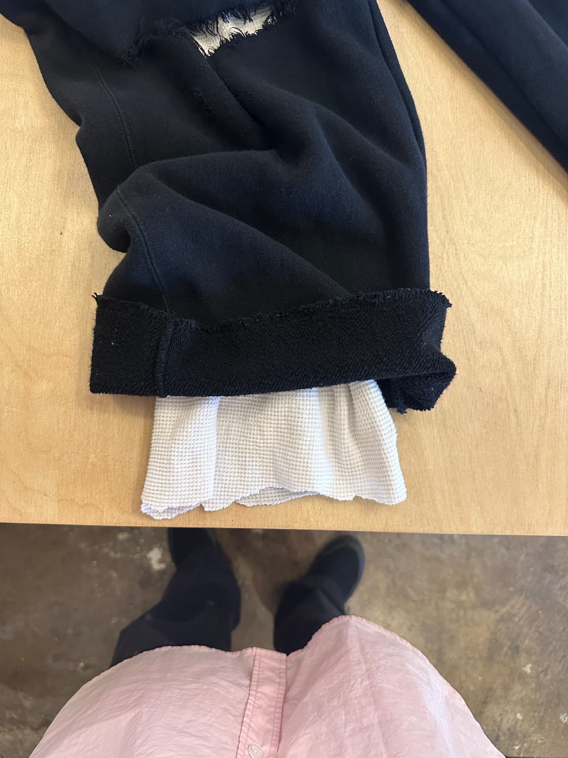 Ancellm Crash Sweat Layered Pants 상품이미지8