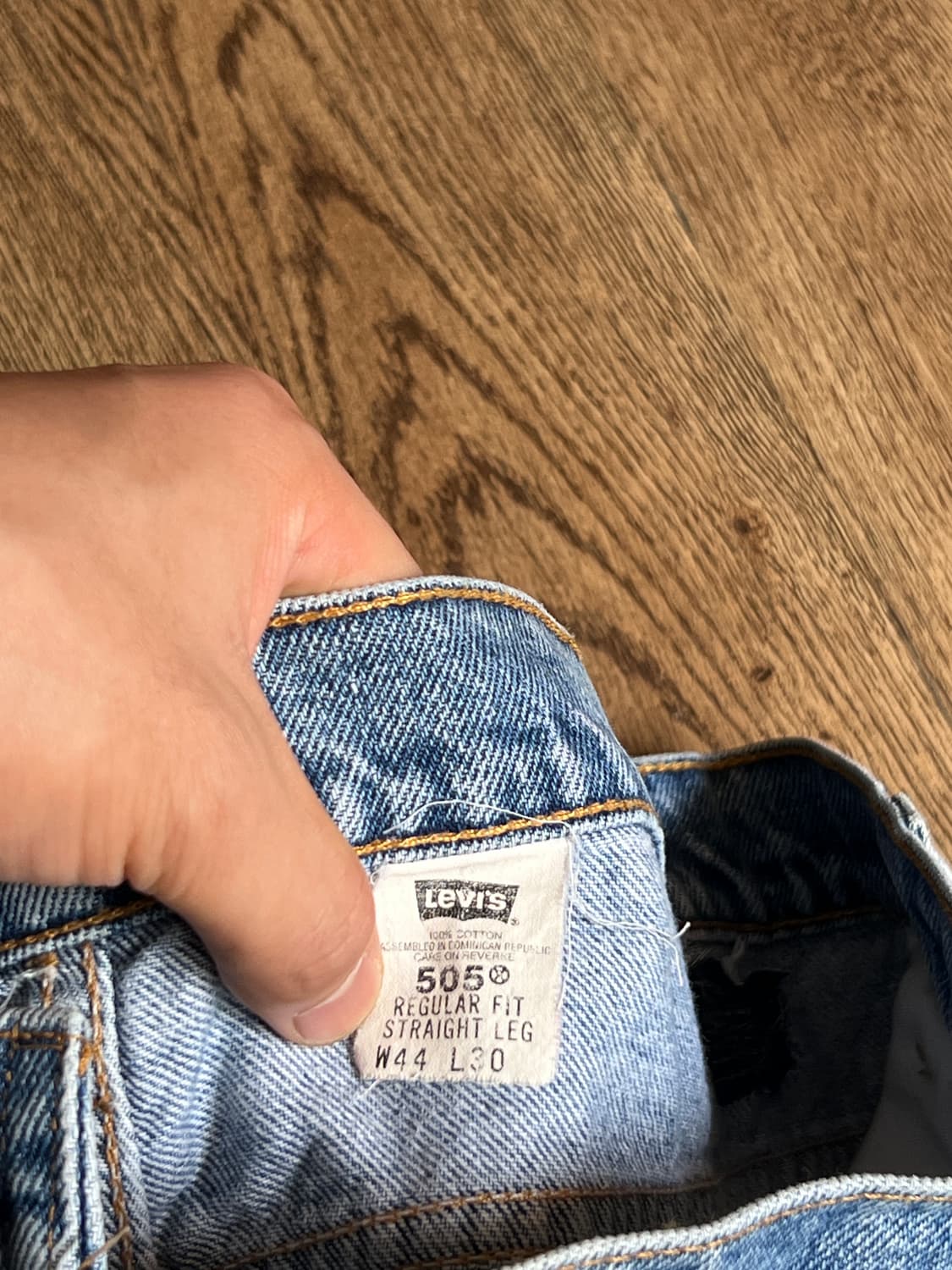 [44]90's 리바이스 USA 오렌지탭 505 빅사이즈 워싱 데님 팬츠 상품이미지9
