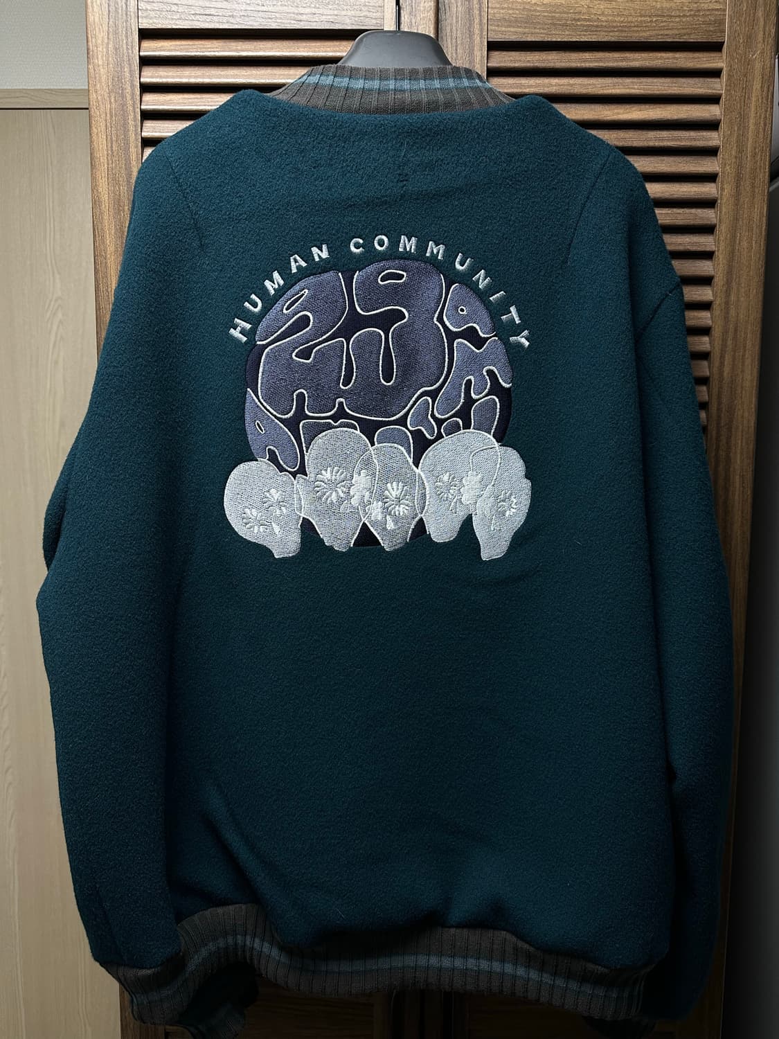 999휴머니티 헤비 울 블루종 터콰이즈 상품이미지5