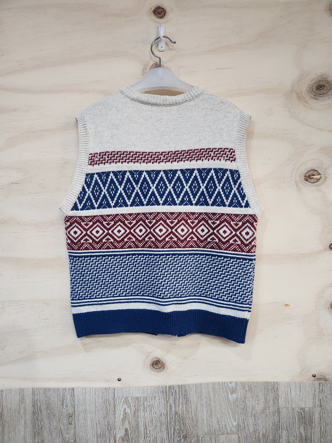 1053) 패턴 니트 조끼 베스트 상품이미지2