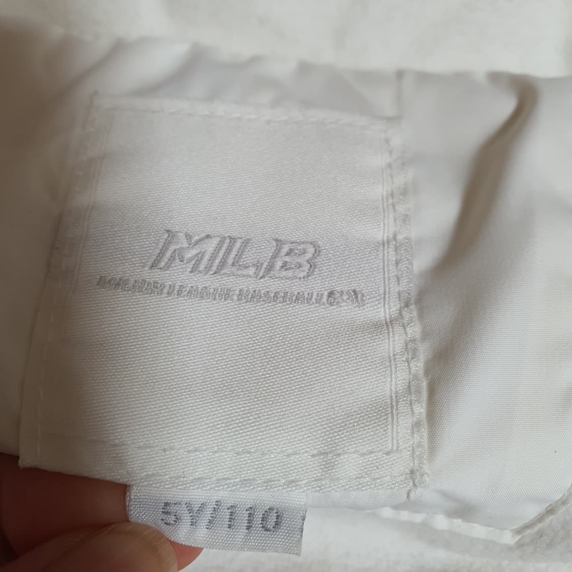 MLB 키즈 다운점퍼 유아동 110 덕다운 정품 - 흰색 다운점퍼로, 모 상품이미지4