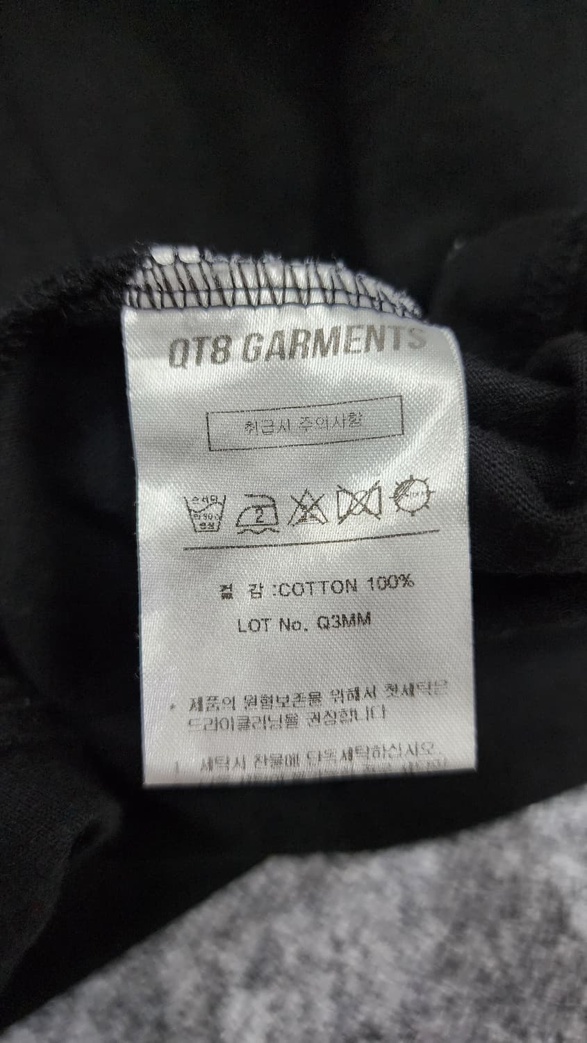 QT8 큐티에잇 가먼츠 냥이 프린팅 빈티지 반팔티 L 상품이미지6