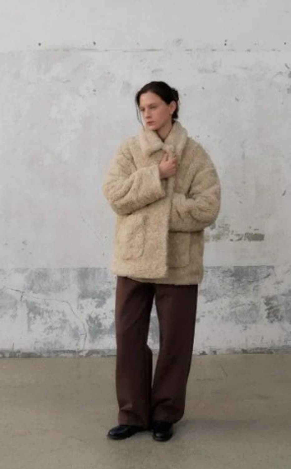 앤드브러쉬 ANDBRUCH 메리노울 이브닝 퍼 자켓 PN7890 상품이미지2