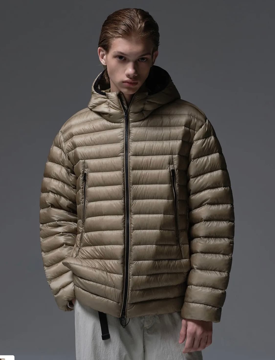 [With CTR]시티 레저 시어 립스탑 후디드 라이트 다운 재킷 상품이미지1