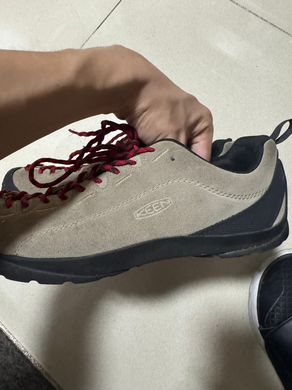 킨 재스퍼 스웨이드 스니커즈 실버 밍크  상품이미지2