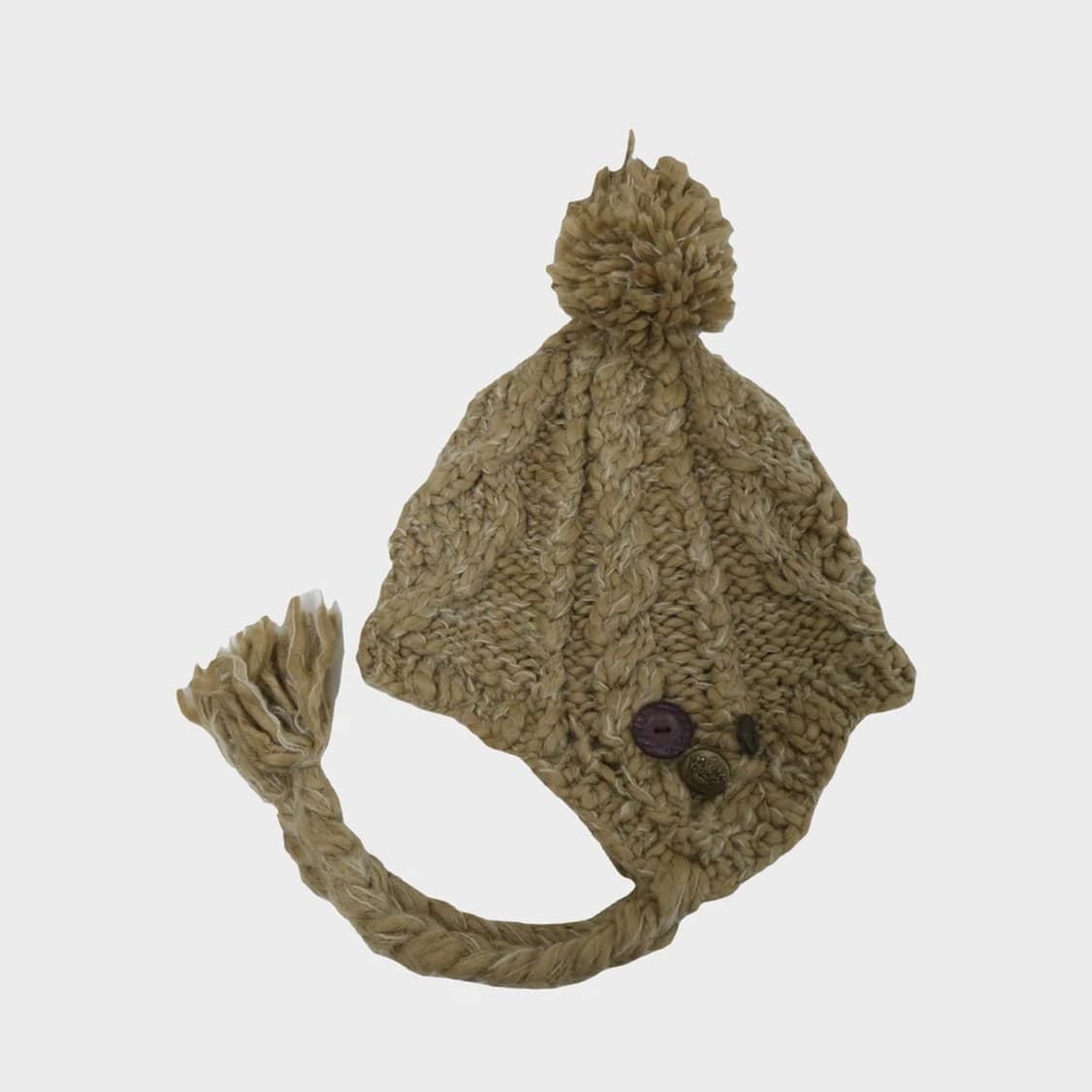 QUILL 울 혼방 귀돌이 니트 모자 61544 상품이미지3